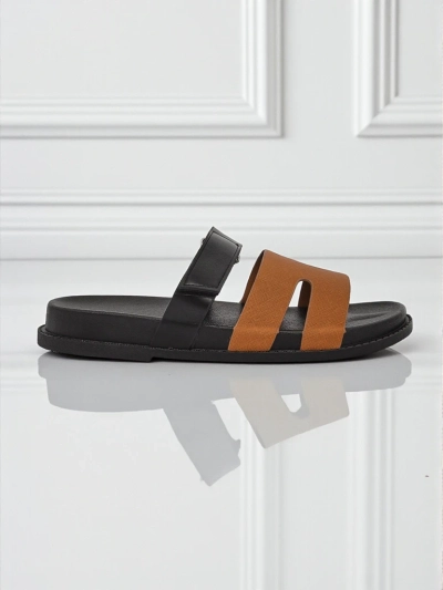 Royalfashion Sandales à enfiler pour femme en éco-cuir FlexiComfi