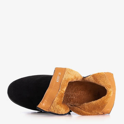 Bottes pour femmes noires sur le poteau Ryoko - Chaussures