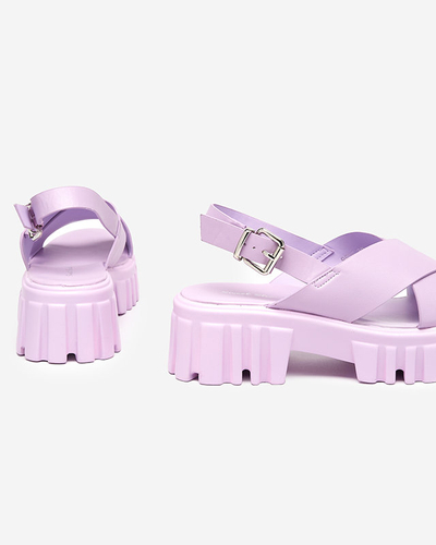 Sandales femme violettes sur semelle massive Otida - Footwear