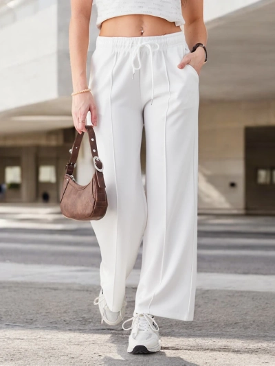 Pantalons larges pour femmes Royalfashion avec plis