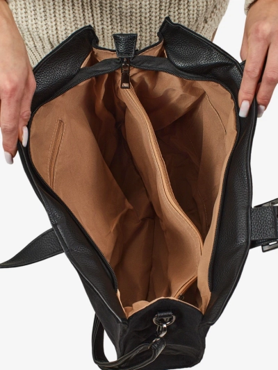 Sac à main shopper pour femmes en éco-daim Daverna