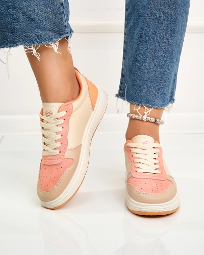 Royalfashion Chaussures de sport classiques beige-orange Colorburst Classics