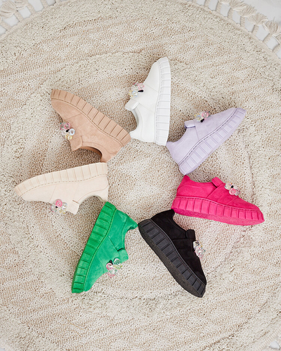 Royalfashion Demi chaussures de sport avec pierres colorées Resinello