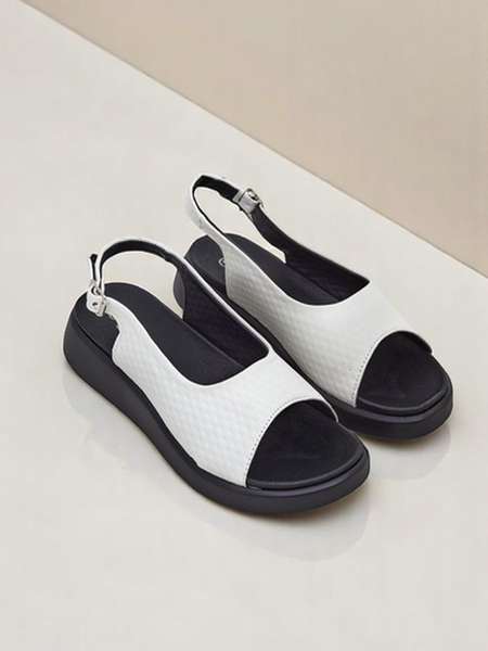 Royalfashion Sandales pour femmes Riva à semelle épaisse