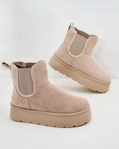 Royalfashion Bottes courtes Nomas a'la bottes de neige pour femmes