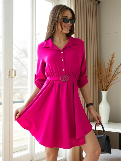 Royalfashion Robe élégante pour femmes, longueur genou