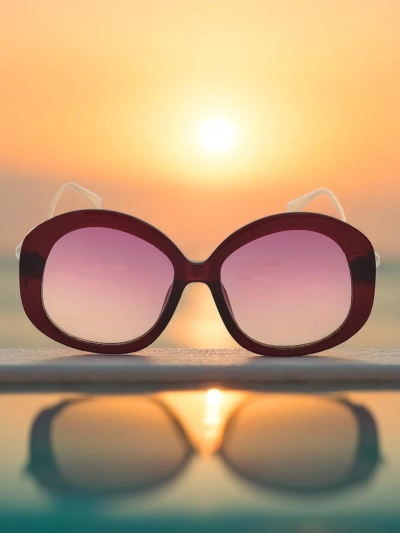 Royalfashion Lunettes de soleil avec branches décoratives Glam Shine