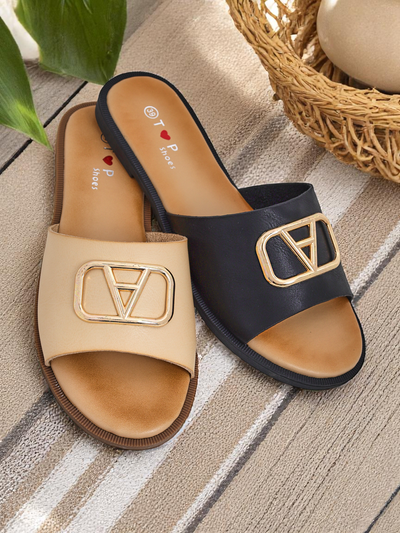 Royalfashion Sandales plates pour femmes Ohanna