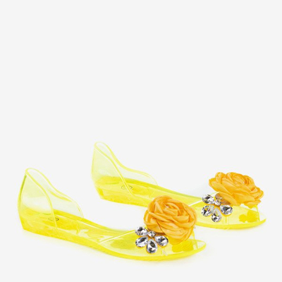 Meliski jaune transparent avec décorations Malia - Footwear