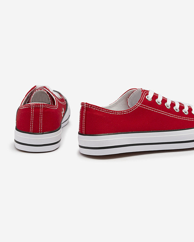 Rouge Baskets classiques à lacets pour femme Ogisa - Chaussures