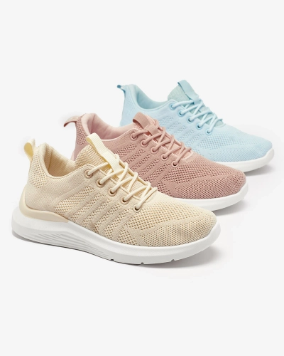 Chaussures de sport en tissu crème pour femme Bofia - Footwear