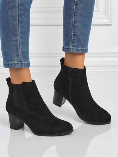 Bottines pour femmes en éco-daim à talons Velvet Trace