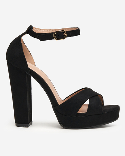 Sandales noires pour femmes sur tige haute Ivesjo - Footwear