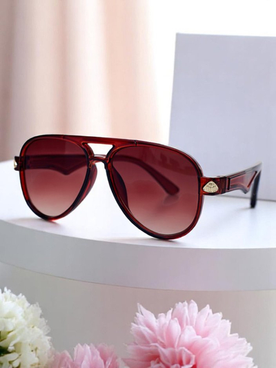 Royalfashion Lunettes de soleil avec branches décoratives Shadow Aviator