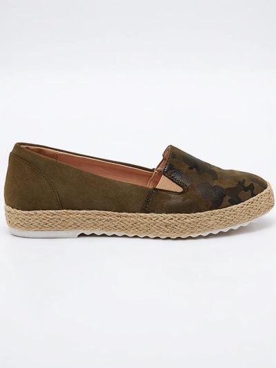 Espadrilles vertes pour femmes en camouflage Nuhente - Footwear