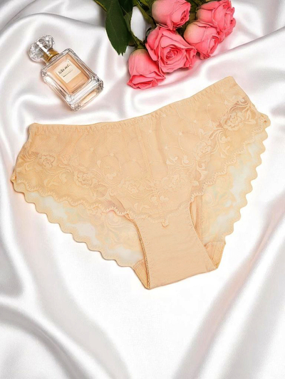 Royalfashion Culottes en coton pour femmes avec dentelle Pure Lace