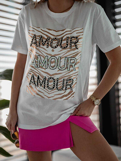 Royalfashion Chemisier pour femme avec imprimé décoratif