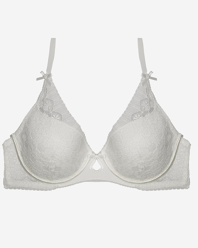 Soutien-gorge rembourré pour femme de couleur crème- Lingerie