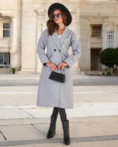 Royalfashion Manteau long pour femme