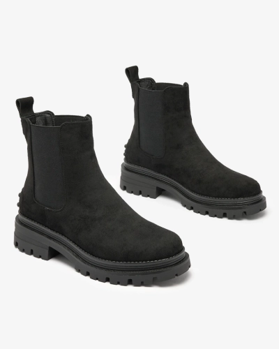 Royalfashion Bottes Comfy Walk isolées pour femmes, noires