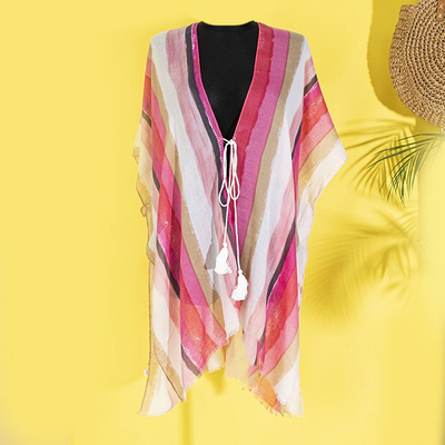 Paréos femme dans les tons roses - Vêtements