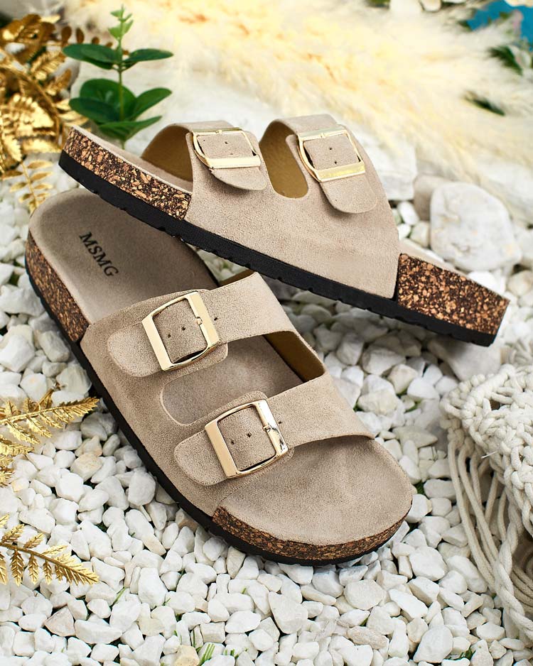 Royalfashion Tongs femme à boucles Foumy