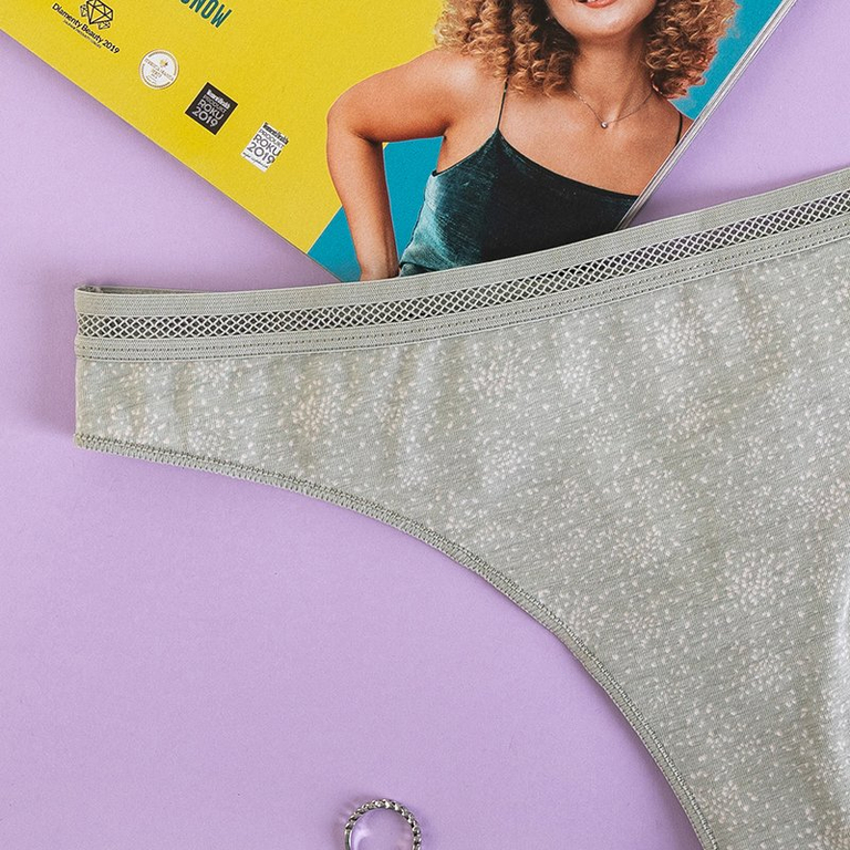 Tongs à motifs pour femmes, 3 / paquet - Sous-vêtements