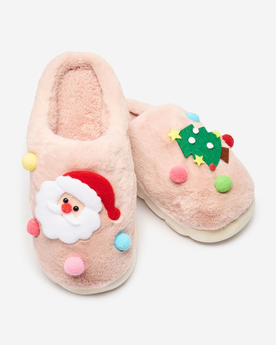 Royalfashion Chaussons de Noël pour femme en rose Fertemse