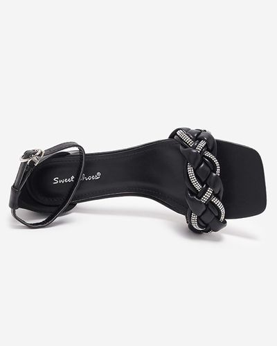 Sandales noires pour femmes sur le poteau Marienka - Footwear