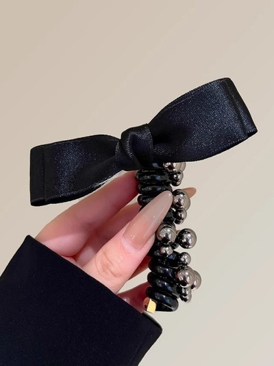 Royalfashion Élastique à cheveux en spirale avec nœud Spirabella