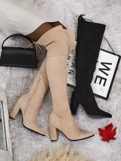 Bottines pour Femmes Flora Beige en Cuir Élégantes pour l'Automne