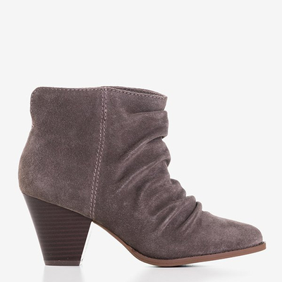 Bottines Holtien marron foncé à volants - Footwear