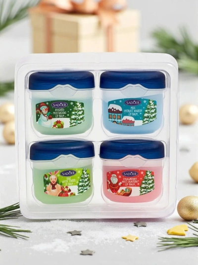 Coffret de Noël hydratant Baume à lèvres x4
