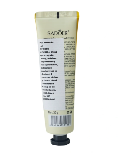 Crème Pour les Mains Sadoer Citron 30 g