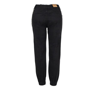 Pantalon cargo femme rouge avec chaîne - Pantalon 1
