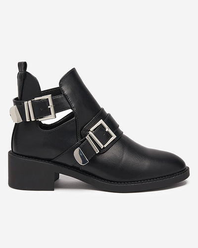 Bottines femme noires avec une coupe Wirocci - Footwear