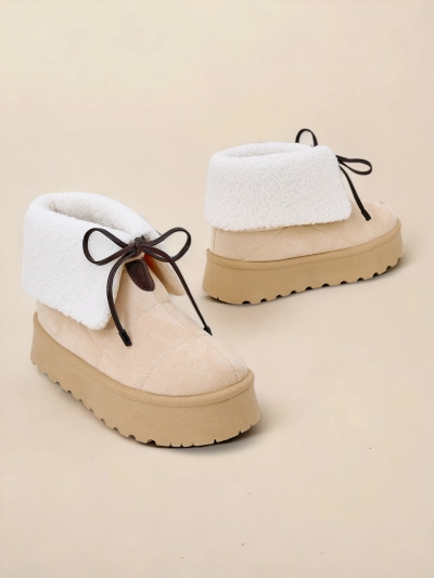 Bottes de neige à lacets pour femme Royalfashion Wdeno