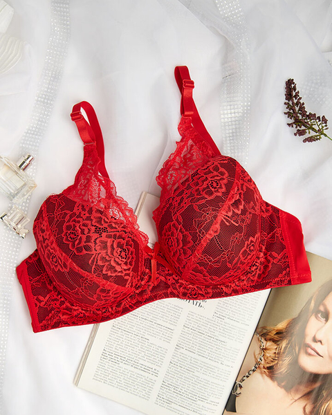 Royalfashion Soutien-gorge pour femme décoré de dentelle