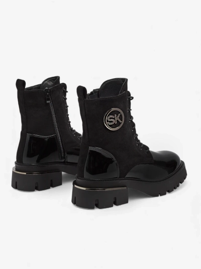 Bottines pour femmes en cuir écologique et daim écologique Lalunes