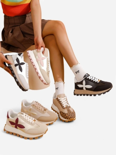Royalfashion Baskets sportives pour femmes sur une semelle plus épaisse Aloqa