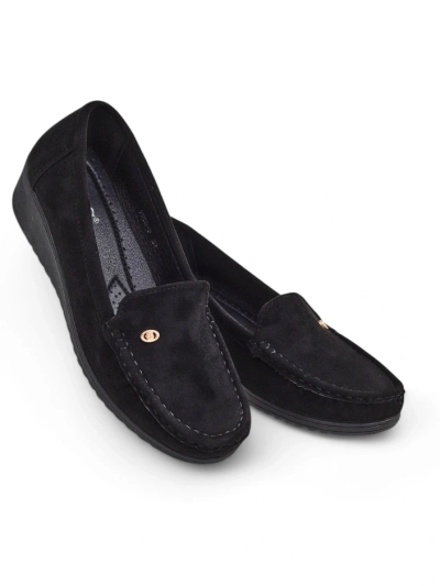 Royalfashion Mocassins pour femmes sur un petit talon Lepolt