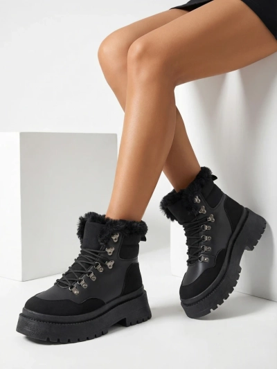 Bottes de neige à lacets pour femmes Royalfashion Qiroz