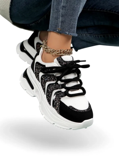 Royalfashion Baskets Sportives à Plateforme pour Femmes Angello