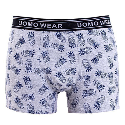Caleçon homme gris à ananas - Sous-vêtements
