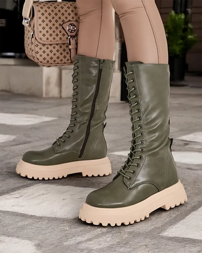 Bottines en cuir écologique pour femmes Royalfashion Uzuffi