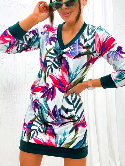 Royalfashion Mini robe femme avec motif original
