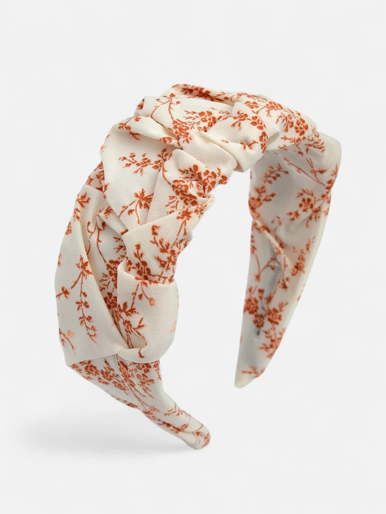 Royalfashion Bandeau à cheveux avec fronces et imprimé