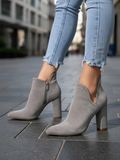 Bottes grises avec coupe Alania - Footwear