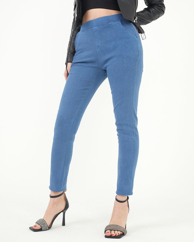 Treggings skinny bleu marine pour femme - Vêtements
