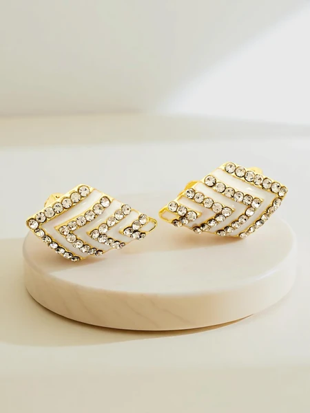 Boucles d'oreilles à clip pour femme Royalfashion avec oxyde de zirconium